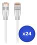 Ubiquiti UniFi 0.15m Etherlighting Patch Cable, WhitePack of 24