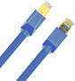 Cruxtec 1m CAT8 40GbE SF/FTP Triple Shielding PoE Ethernet Cable, Blue