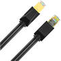 Cruxtec 10m CAT8 40GbE SF/FTP Triple Shielding PoE Ethernet Cable, Blk