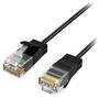 Simplecom 3m CAT6A Black Ultra Slim Flexible Ethernet Cable