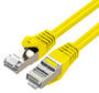 Cruxtec 3m CAT7 10GbE SF/FTP Triple Shielding Ethernet Cable, Yellow