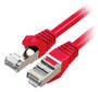 Cruxtec RS7-200-RD 20m CAT7 10GbE SF/FTP Triple Shielding Ethernet Network Cable, Red