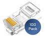Cruxtec C6-UR100 RJ45 CAT6 UTP Connectors 100-Pack