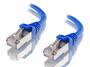 ALOGIC 0.3m 10GbE Shielded CAT6A Network Cable, Blue