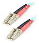 STARTECH.COM 1M LC FIBER OPTIC CABLE - 10 GB AQUA - MM DUPLEX 50/125 - LSZH, LTW