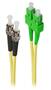ALOGIC 2m SCA-ST Single Mode Duplex LSZH Fibre Cable 09/125 OS2