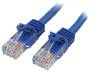 StarTech 1m Cat5e Patch Cable with Snagless RJ45 Connectors, Blue