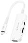 Bonelk Long-Life USB-C 3 in 1 Multiport Hub, White