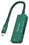 Bonelk Long-Life USB-C 3 in 1 Multiport Hub, Green