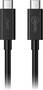 Cruxtec 1m USB-C 3.1 Gen2 Cable, USB-C to USB-C, Black