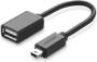 Ugreen 15cm Mini USB Male to USB Female OTG Cable