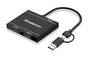 Simplecom USB 3.0 or USB-C to Dual HDMI Display Adapter