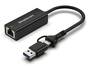 Simplecom SuperSpeed USB-C and USB-A to Gigabit Ethernet Adapter