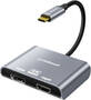 mbeat Tough Link 4K USB-C to DP HDMI Dual MST Adapter