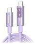Ugreen 2M Uno USB C to USB C Cable, Fast Charging Type C Cord with LED Display, 100W PD, Purple