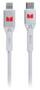 Monster 1.2m Lightning to USB-C Braided Cable, White