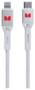 Monster 2m Lightning to USB-C Braided Cable, White