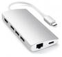 Satechi USB-C Multi Port Adapter with Ethernet V2, Silver