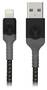 Bonelk Long-Life 1.2m USB-A to to Lightning Cable, Black/Grey