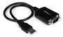 StarTech 0.3m USB to RS232 DB9 Serial Adapter with COM Retention