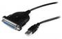 StarTech 1.83m USB to DB25 Parallel Printer Adapter Cable