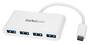 StarTech 4 Port USB 3.0 Hub, White