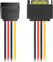 Cruxtec 20cm SATA Power Extender Cable,