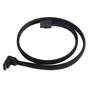 SilverStone 50CM 90 Degree SATA III Black Cable