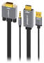 mbeat Tough Link 1.8m HDMI to VGA Cable with USB Power 3.5mm Audio