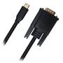 Cruxtec CTV4K-02-BK 2m USB-C to VGA Cable, Male to Male