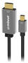 mBeat Tough Link 1.8m Mini DisplayPort 1.2 to HDMI 2.0 Cable, Grey