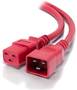ALOGIC 2m IEC C19 to IEC C20 Power Extension, Red