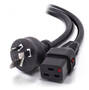 IEC LOCK 1m IEC C19 to Aus 3 Pin 15A Power Cord, Black