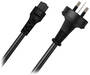 Cruxtec 2m 3 Pin AU Male to Female IEC-C5 Power Cable