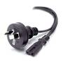 ALOGIC 3m Mains Plug Cable, Black, Figure 8 plug