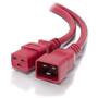 ALOGIC 1m IEC C19 to IEC C20 Power Extension Cable, Red