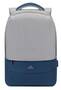 RIVACASE 7562 15.6inch Anti-theft Laptop Backpack, Grey/Dark Blue