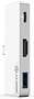 ALOGIC USB-C Dock Nano Mini Hub with 60W PD, Silver