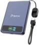 BMX SolidSafe 5,000mAh 20W Solid-State Qi2 Magnetic Power Bank, Blue