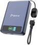 BMX SolidSafe 10,000mAh 30W Solid-State Qi2 Magnetic Power Bank, Blue
