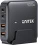 UNITEK 100W 4 Port Desktop GaN Charging Station, Black