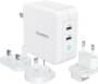 Choetech PD6008 GaN Dual Type-C 100w Travel Charger