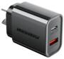 Rockrose Infinito G20 Dual Port Fast Charging 20W PD Power Adapter, Black