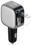 CUKTECH 10 100W 3 Port Car charger with 70cm Retractable USB-C Cable, Smart Screen
