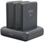 BMX SolidSafe 3---Bay 20W Powerbank Charging Dock, Black