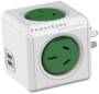 Allocacoc PowerCube Original 2 AU Outlets with 2 USB Ports, Green
