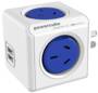 Allocacoc PowerCube Original 2 AU Outlets with 2 USB Ports, Blue