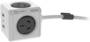 Allocacoc PowerCube Extended 4 AU Outlets, 3 USB 20W PD, 1.5m, Grey