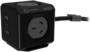 Allocacoc PowerCube Extended 4 AU Outlets, 3 USB 20W PD, Black