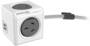 Allocacoc PowerCube Extended 4 AU Outlet, 2 USB, 3M Cable, Grey